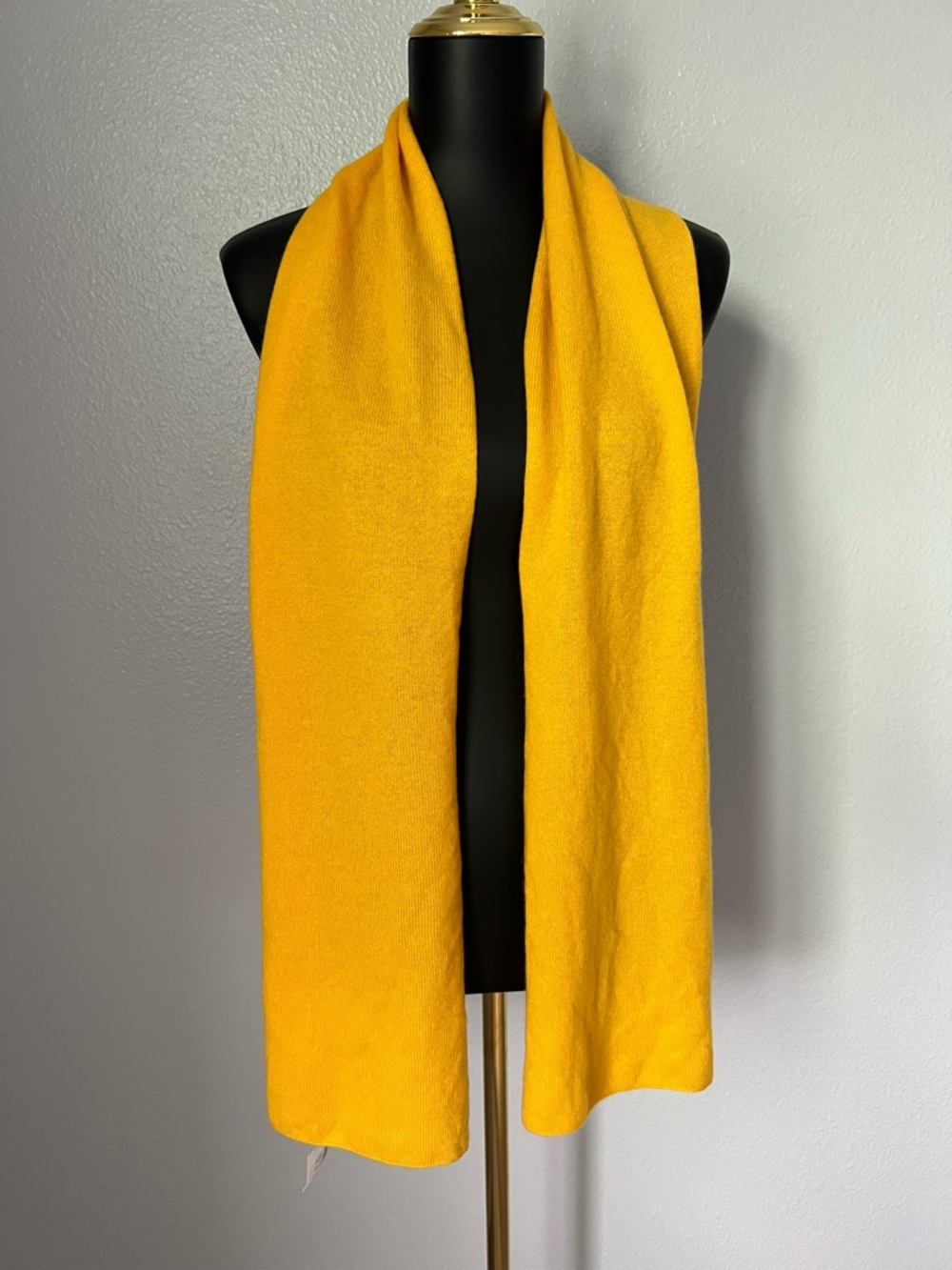 J. Crew 100% Cashmere Yellow Scarf